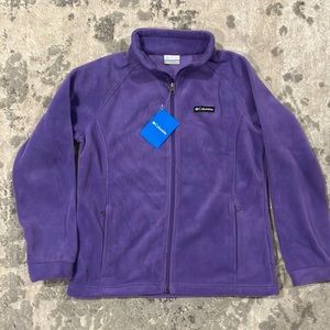 NWT Columbia purple zip up sweater jacket youth size XL